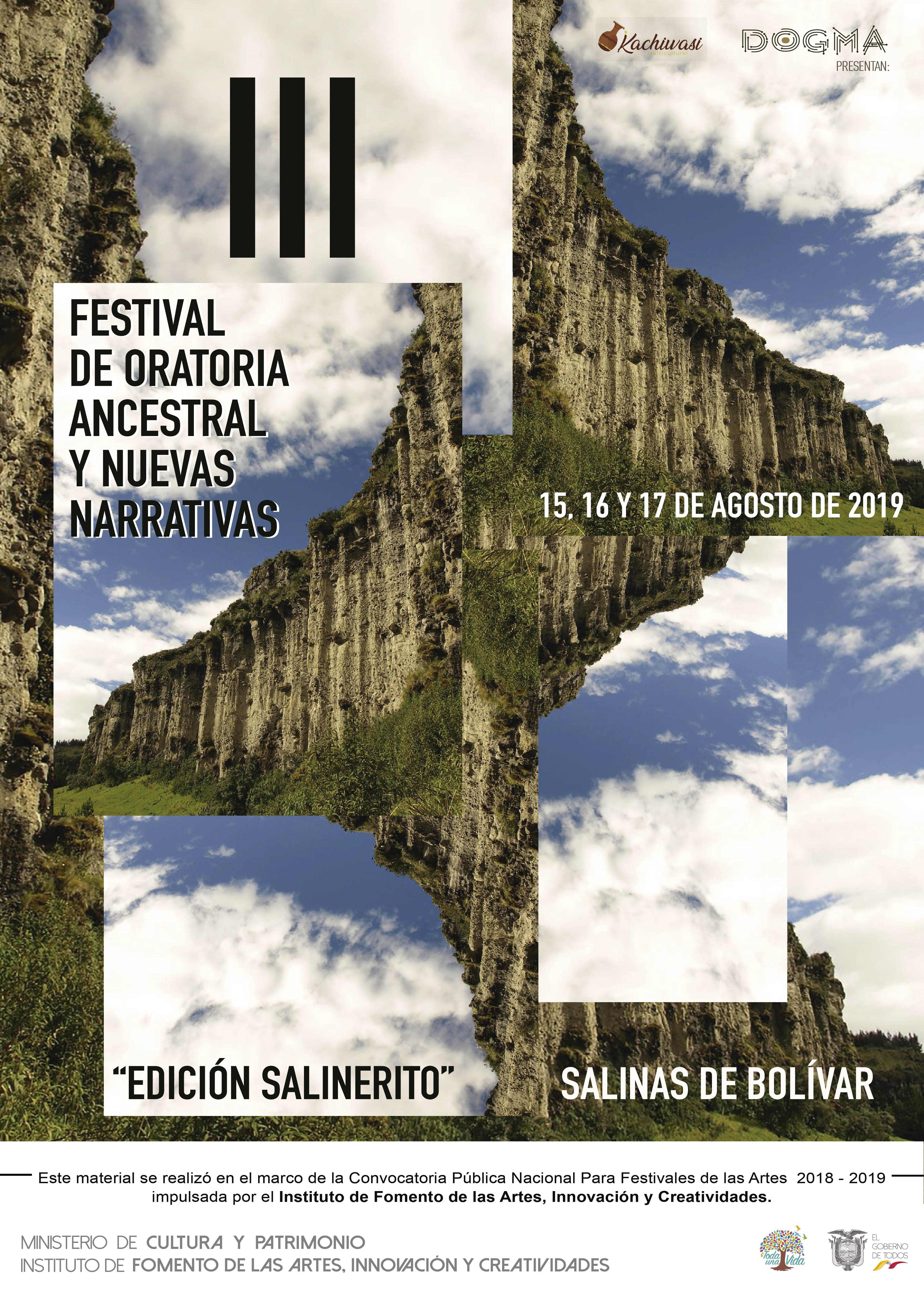 Agenda Salinerito Iii Festival De Oratoria Ancestral Y Nuevas